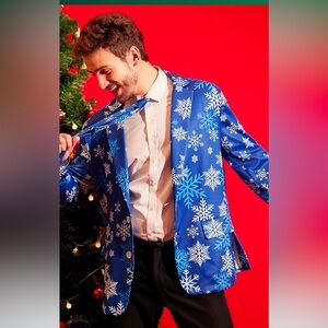 Men’s snowflake jacket, great for Christmas and holidays